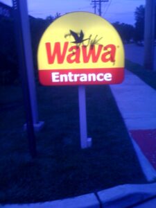 This Wawa is located on 12th St. "WaWa" is Ojibwe for Canadian goose
